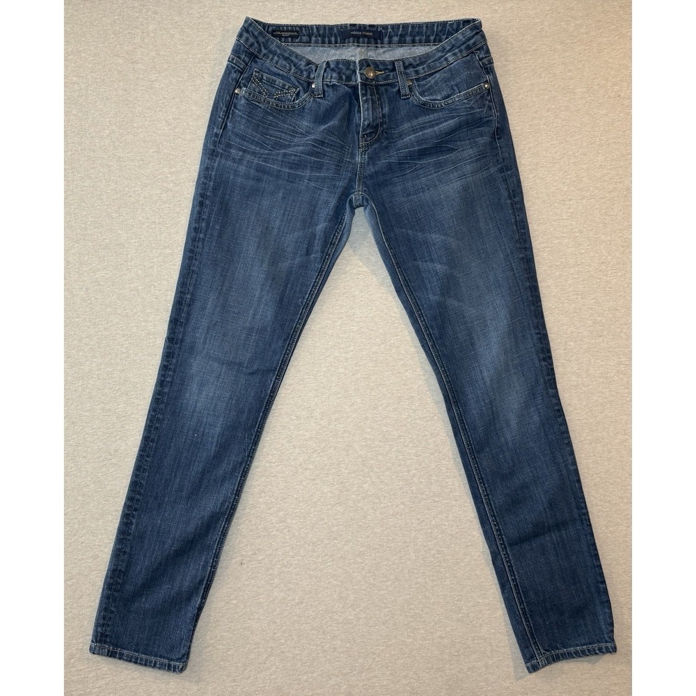 Vigoss Woman's Medium Blue Wash Jeans The Brooklyn Skinny Jean Size 31